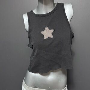 Garage Star Patch Cropped Tank Top